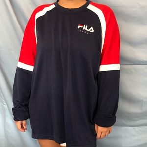 Vintage FILA Sport Long Sleeve Jersey Top